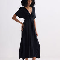 Flowy A-Line Maxi Dress -COL