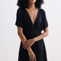 Flowy A-Line Maxi Dress -COL