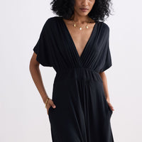 Flowy A-Line Maxi Dress -COL
