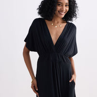 Flowy A-Line Maxi Dress -COL