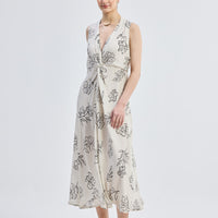 Front Twist Maxi Dress -COL
