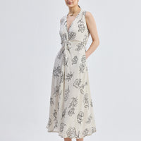 Front Twist Maxi Dress -COL