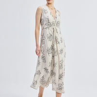 Front Twist Maxi Dress -COL