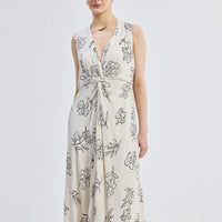 Front Twist Maxi Dress -COL