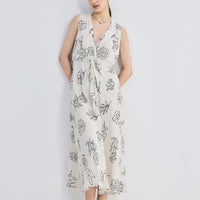 Front Twist Maxi Dress -COL