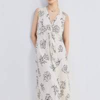 Front Twist Maxi Dress -COL