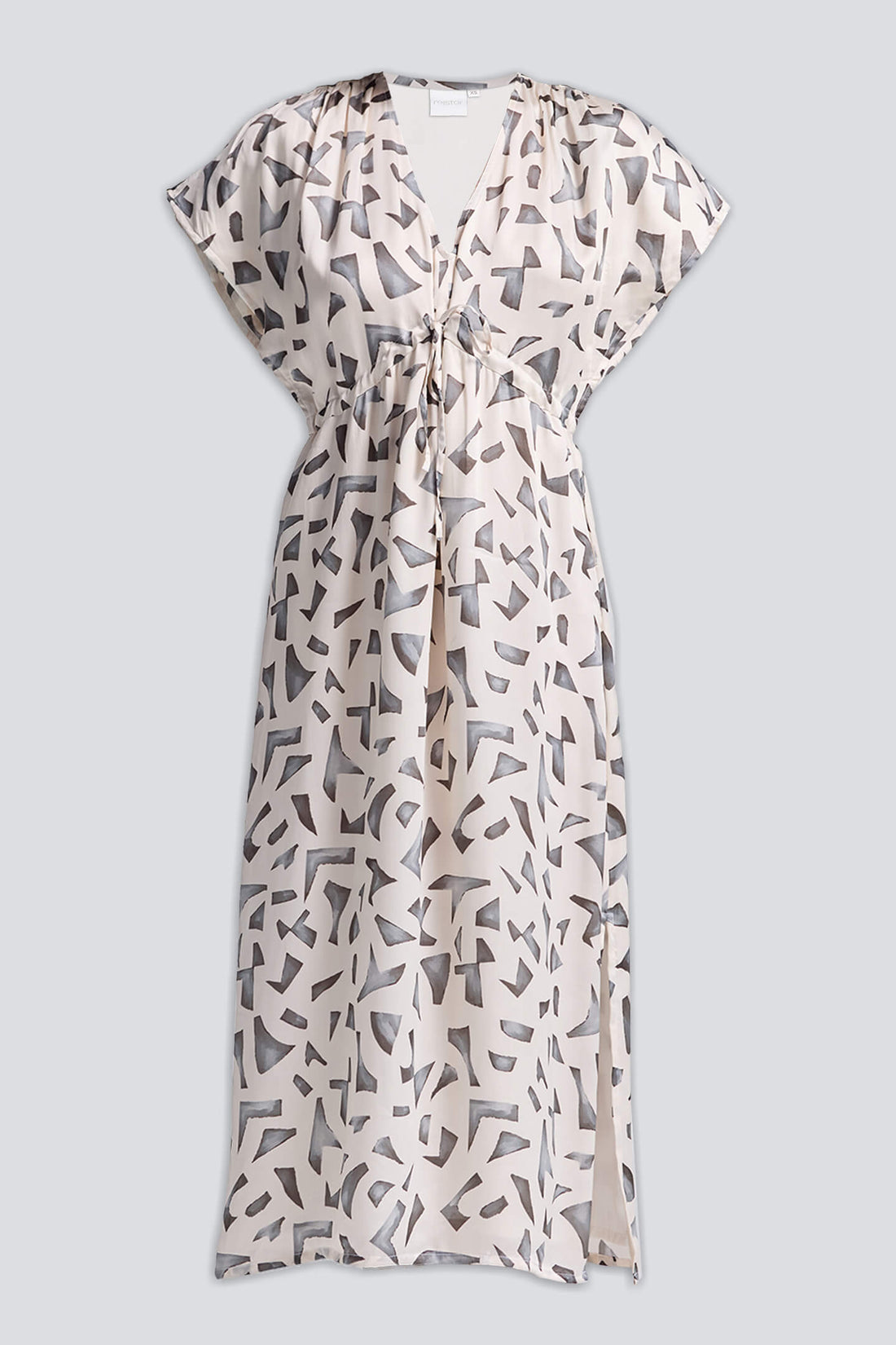 Gathered Maxi Dress with Side Slits in Mosaic -COL - Stella Carakasi