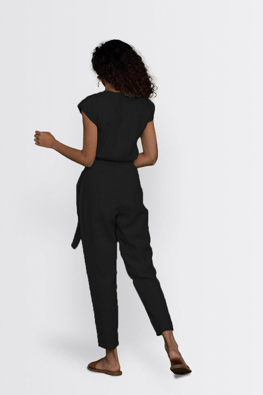 Hemp Noir Jumpsuit -COL