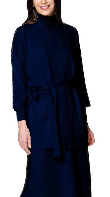 Martina Flat-Knit Vest, Dark Navy -COL