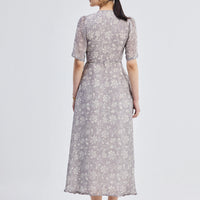 Maxi Wrap Floral dress in Vintage Vines -COL - Stella Carakasi