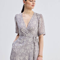 Maxi Wrap Floral dress in Vintage Vines -COL - Stella Carakasi