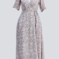 Maxi Wrap Floral dress in Vintage Vines -COL - Stella Carakasi