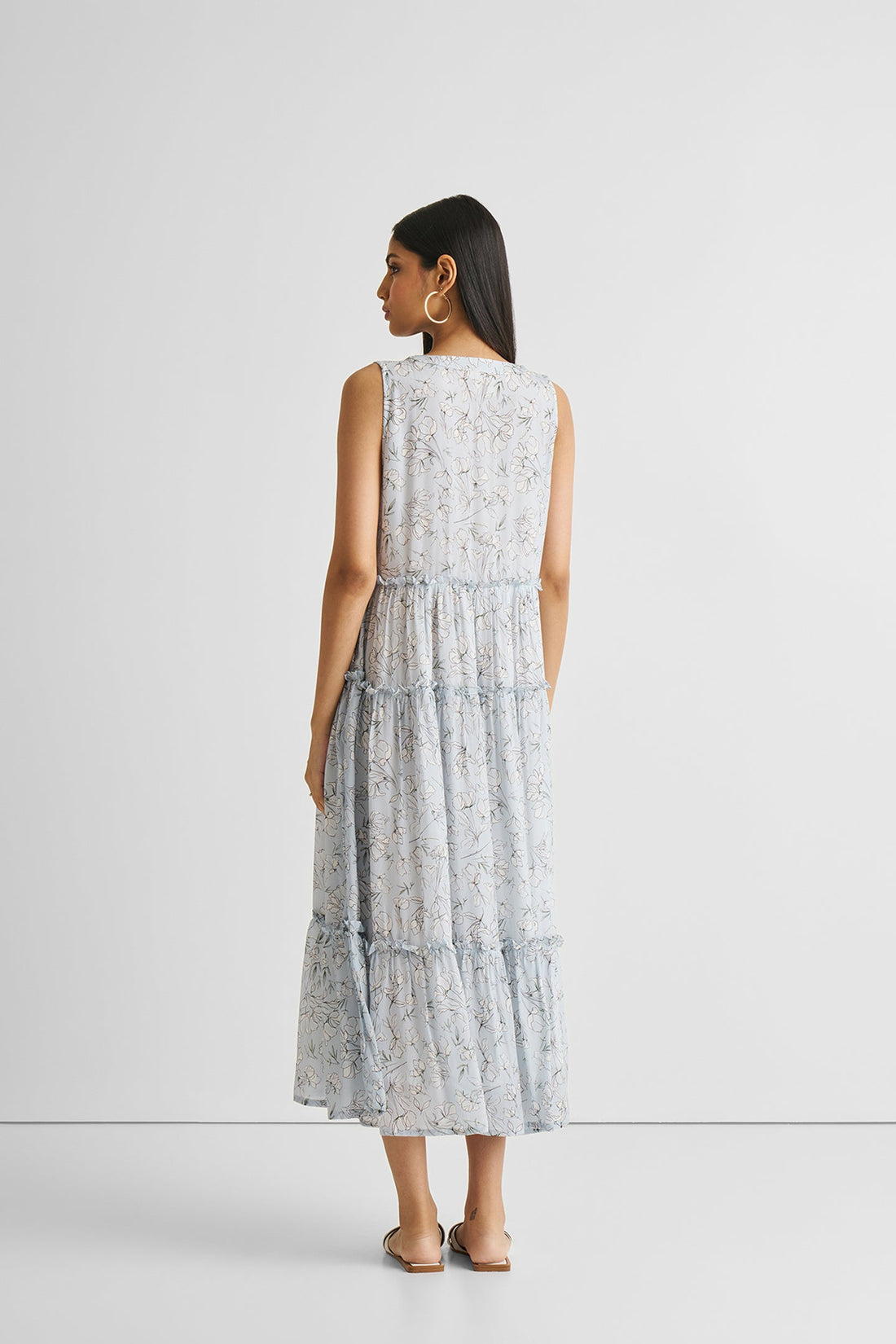 Perfect Resort Maxi Dress in Blue Florals -COL - Stella Carakasi