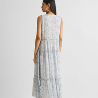 Perfect Resort Maxi Dress in Blue Florals -COL - Stella Carakasi