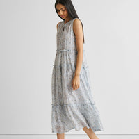 Perfect Resort Maxi Dress in Blue Florals -COL - Stella Carakasi