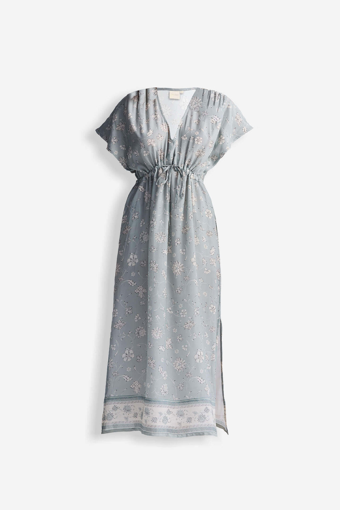 Gathered Maxi Dress in Sage Green -COL - Stella Carakasi
