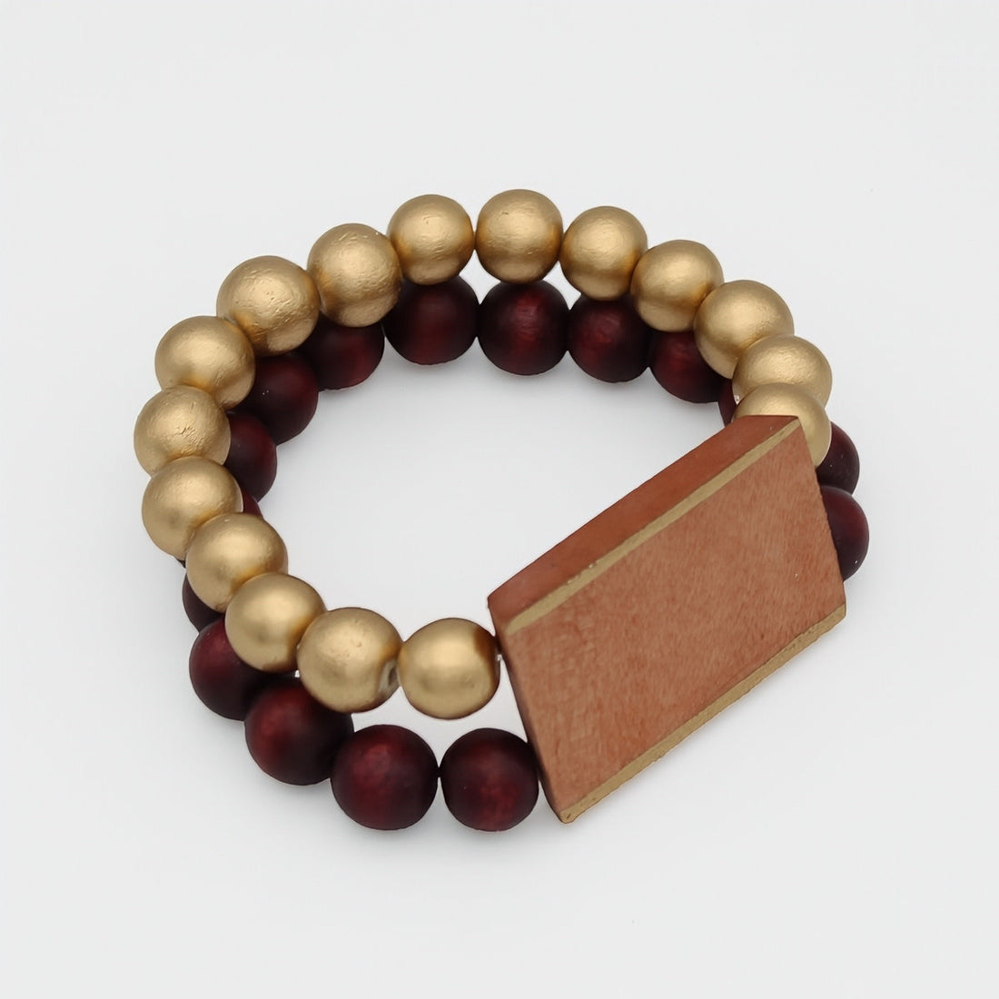 Peach Bar and Bead Bracelet -COL - Stella Carakasi