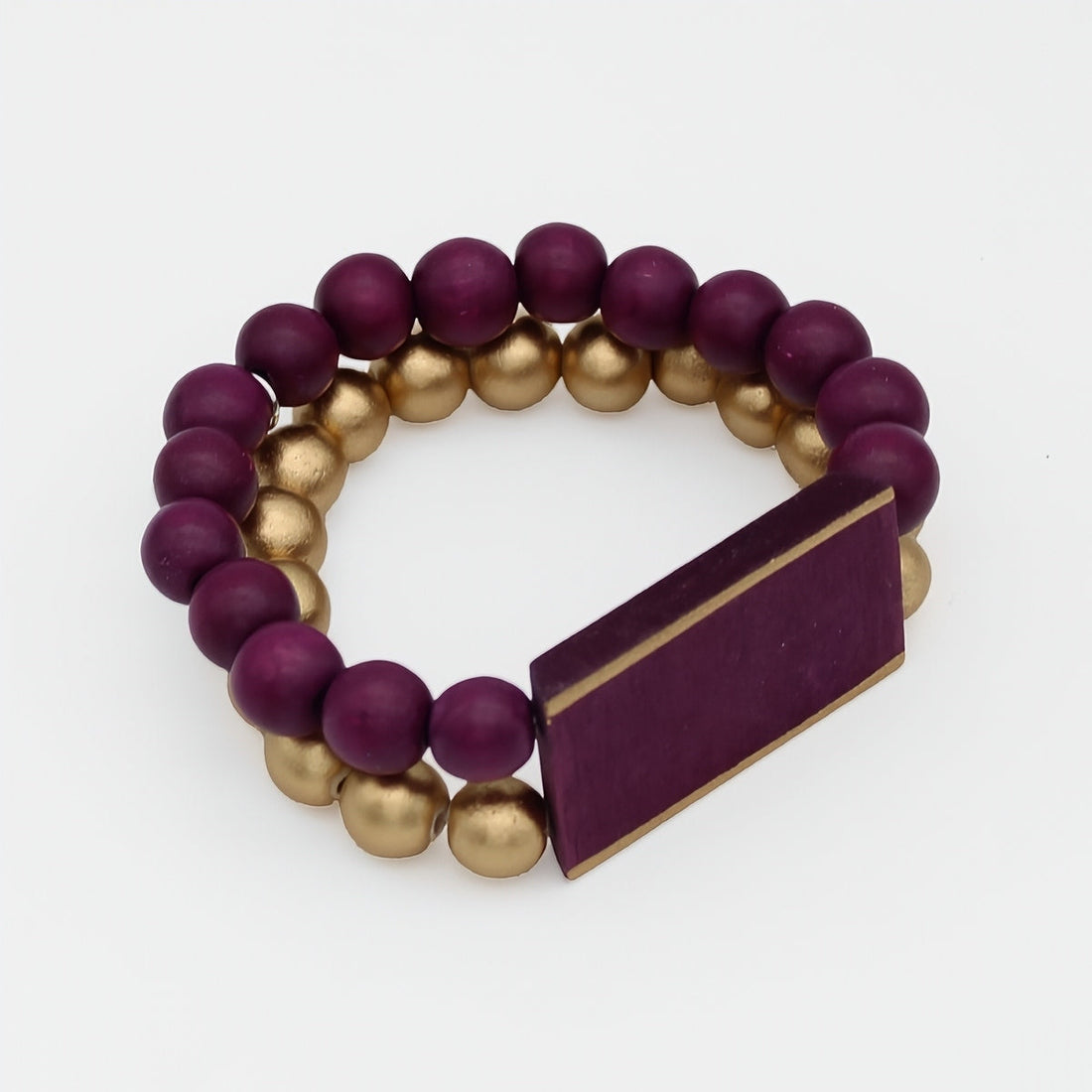 Purple Bar and Bead Bracelet -COL - Stella Carakasi