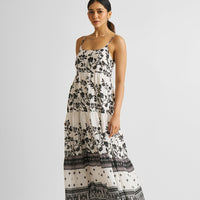 Strappy Tiered Maxi Dress in Florals -COL - Stella Carakasi