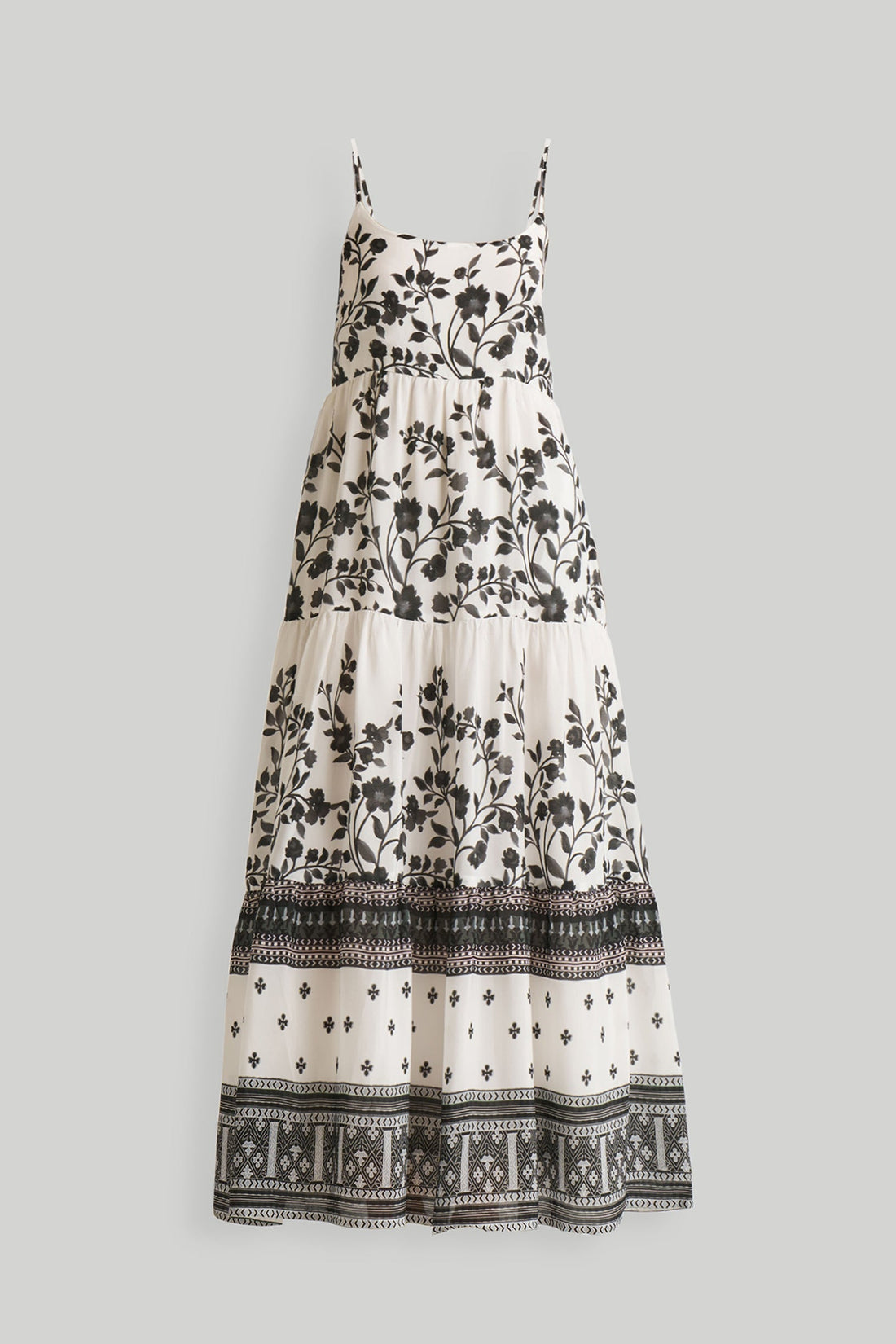 Strappy Tiered Maxi Dress in Florals -COL - Stella Carakasi