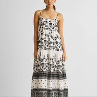 Strappy Tiered Maxi Dress in Florals -COL - Stella Carakasi