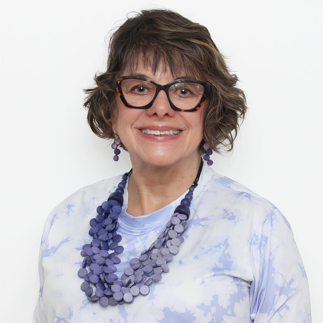 Ombre Purple Gillian Necklace -COL - Stella Carakasi