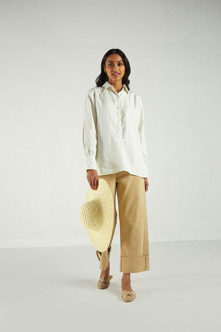 Summer Shirt in Off-white -COL