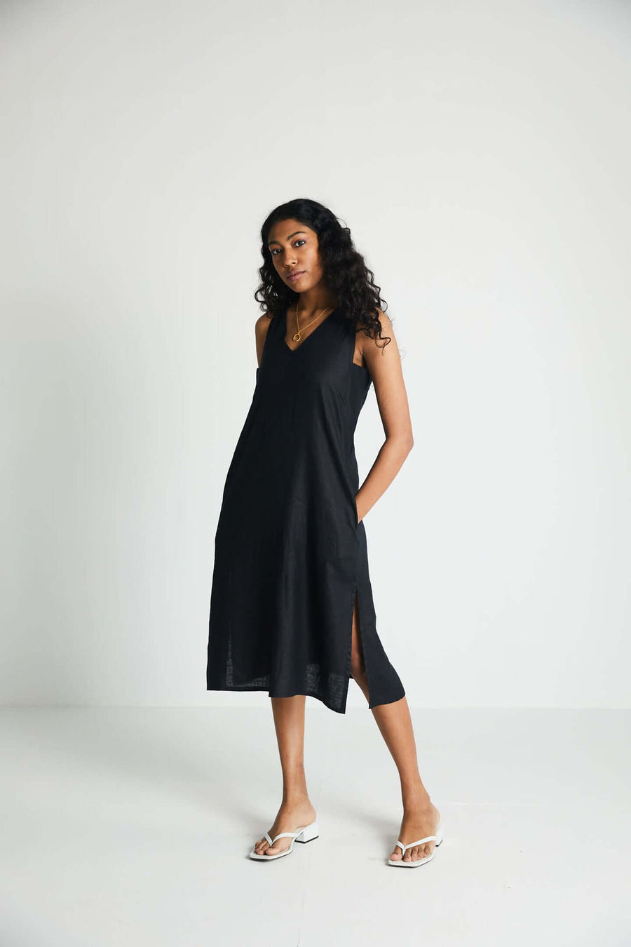 The Hemp Noir Dress -COL