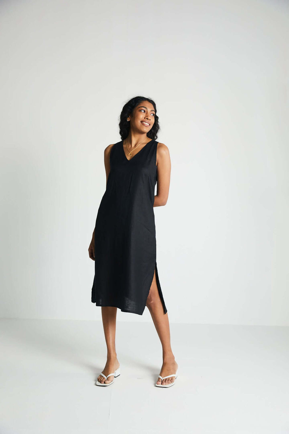 The Hemp Noir Dress -COL
