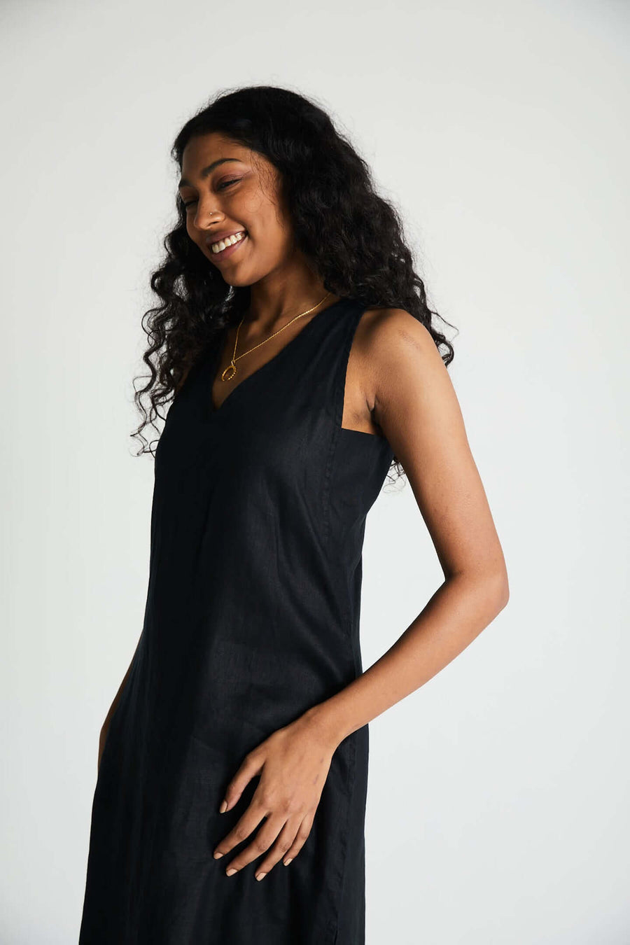 The Hemp Noir Dress -COL