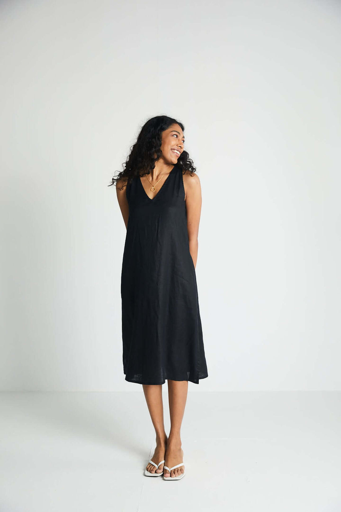 The Hemp Noir Dress -COL