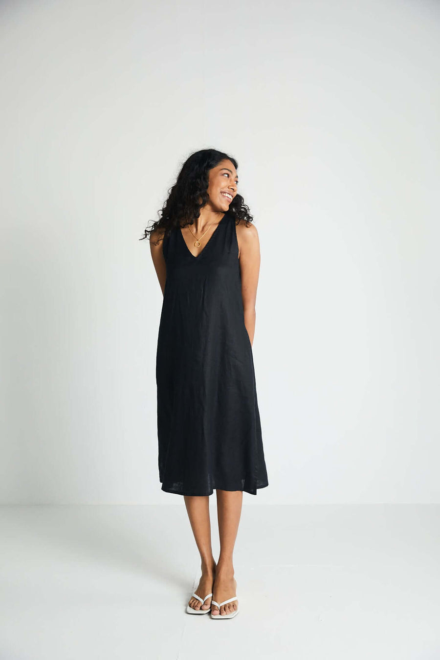 The Hemp Noir Dress -COL