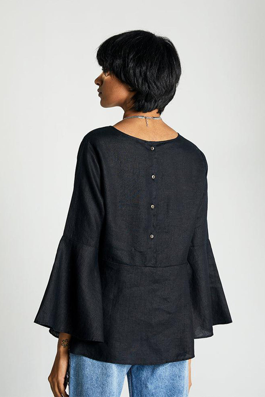 The Button Back Shirt -COL
