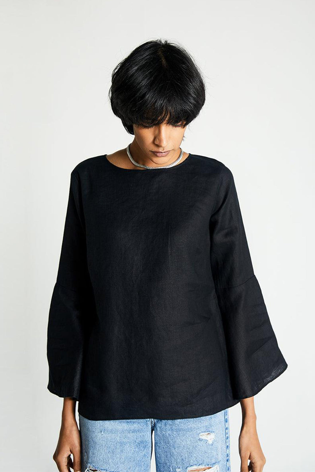 The Button Back Shirt -COL