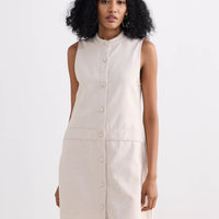 The Cotton Tweed Shift Dress -COL