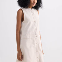 The Cotton Tweed Shift Dress -COL