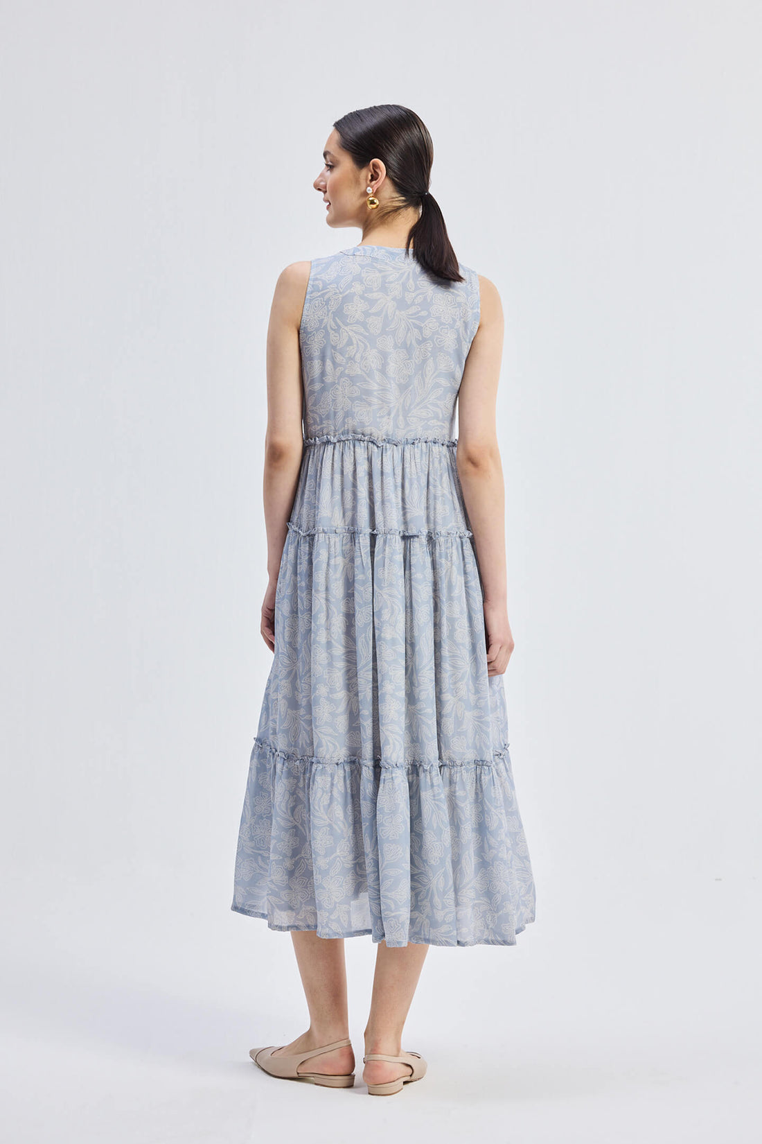 The Perfect Resort Floral Maxi in Periwinkle Blue - Stella Carakasi
