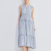 The Perfect Resort Floral Maxi in Periwinkle Blue - Stella Carakasi