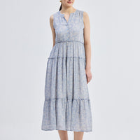 The Perfect Resort Floral Maxi in Periwinkle Blue - Stella Carakasi
