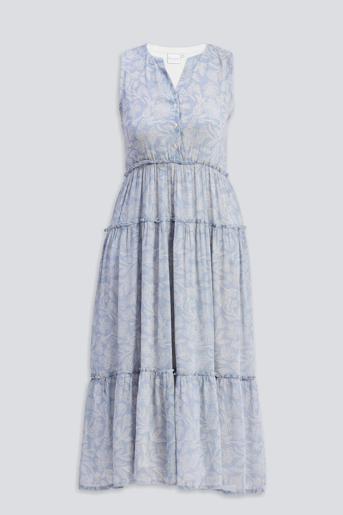 The Perfect Resort Floral Maxi in Periwinkle Blue - Stella Carakasi