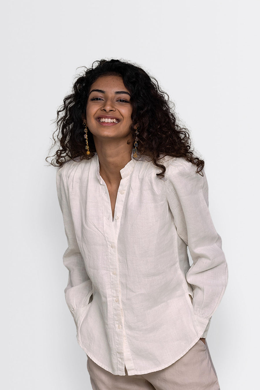 The Wild River Shirt in Off-white -COL