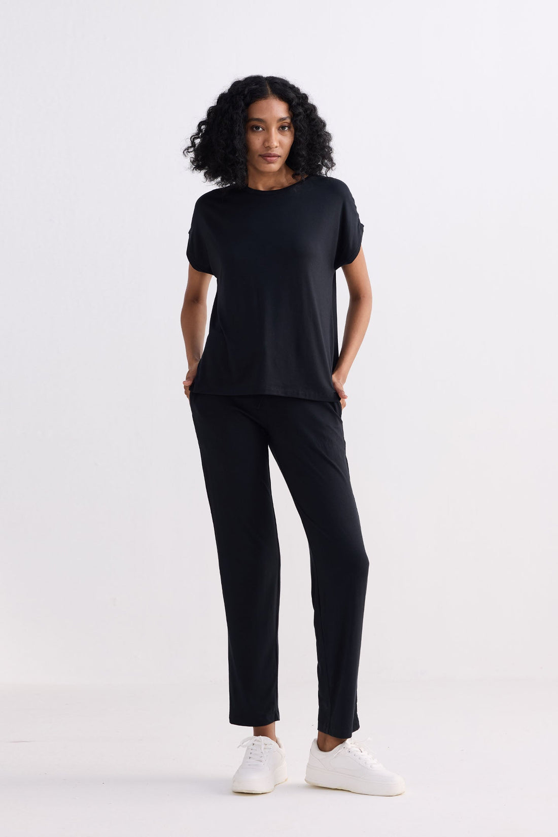 Wide Leg Pant in Black - Stella Carakasi
