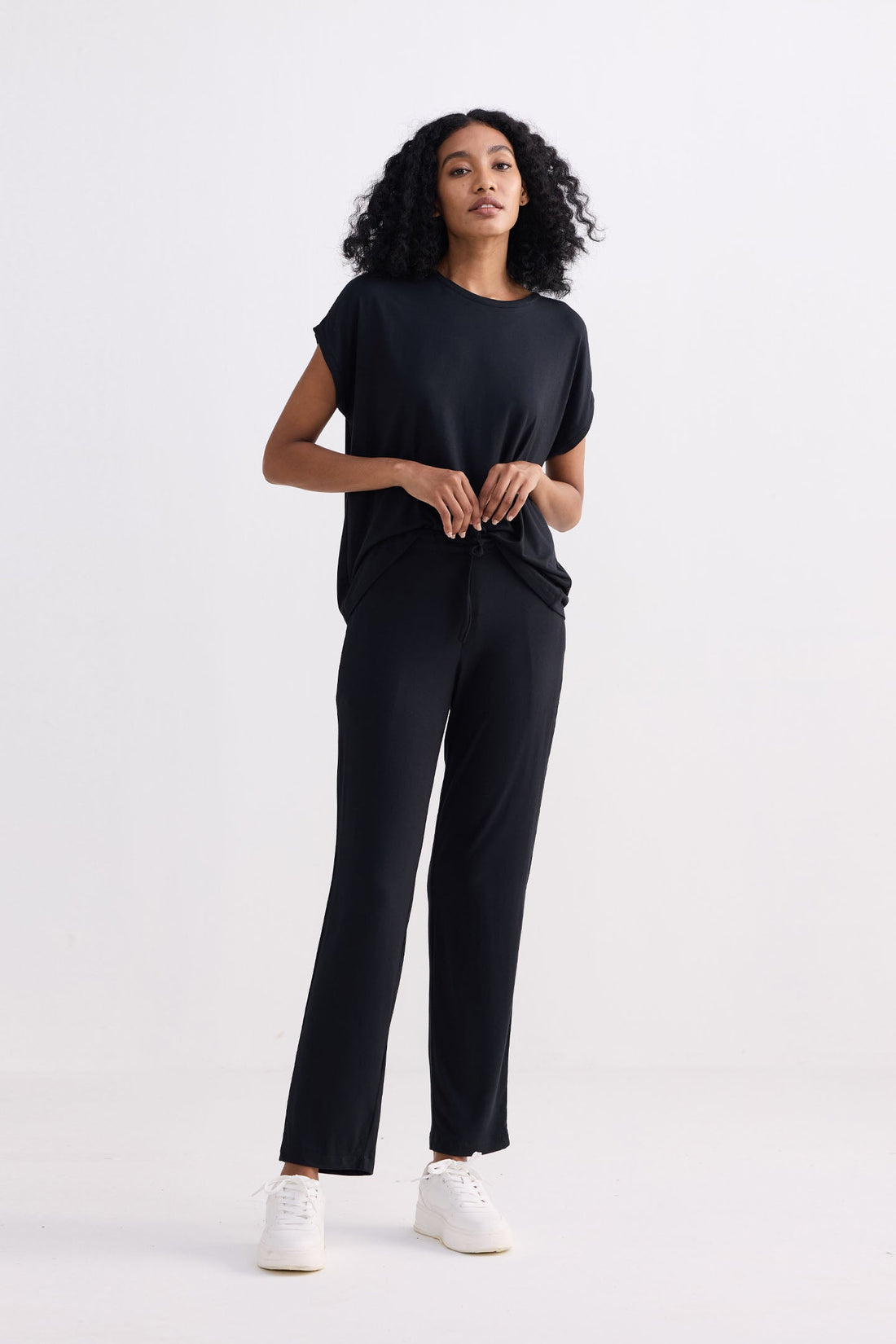 Wide Leg Pant in Black - Stella Carakasi