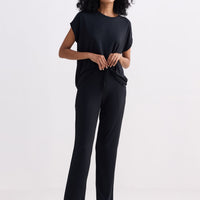 Wide Leg Pant in Black - Stella Carakasi