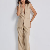Sleeveless Hemp Jacket Set -COL - Stella Carakasi