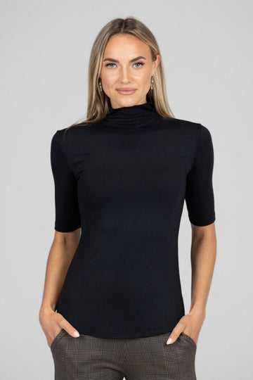 Grace Mockneck Tee -COL