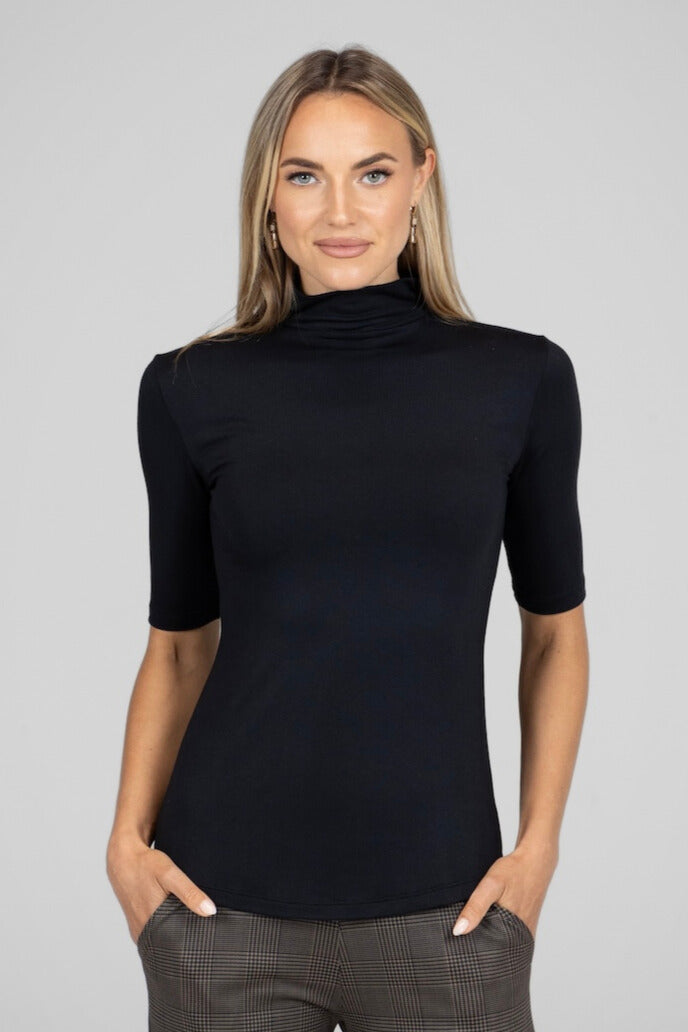 Grace Mockneck Tee -COL