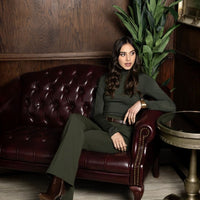 Grace Turtleneck, Loden -COL
