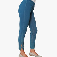 Criss Cross Denim Knit Leggings