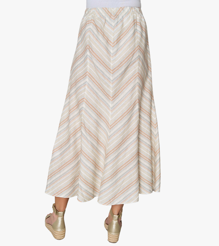 Striped On The Move Skirt (*)